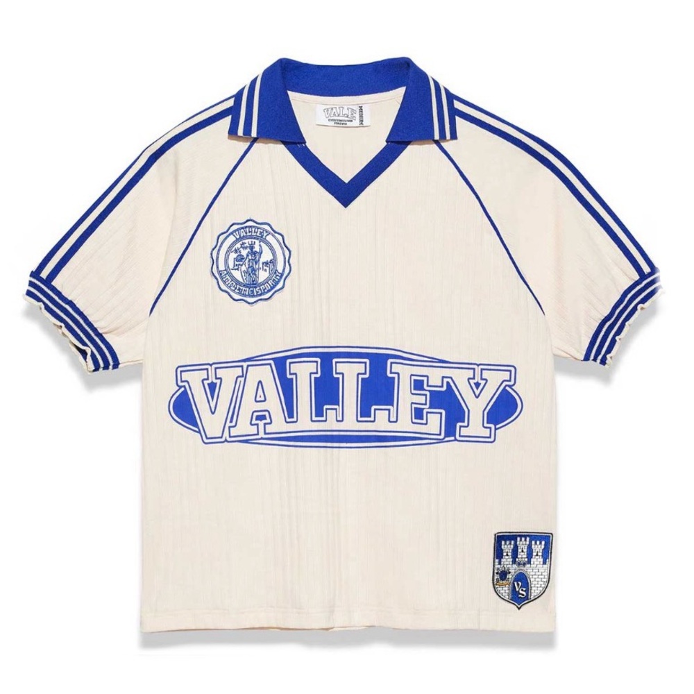 Vale Forever Futball White and Blue Polo